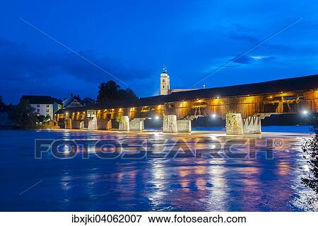 "Covered wooden bridge, Fridolinsmunster cathedral and Rhine, Bad Sackingen, Black Forest, Baden-Wurttemberg, Germany, Europe" View Large Photo Image Stock Photo - "Covered wooden bridge, Fridolinsmunster cathedral and Rhine, Bad Sackingen, Black Forest, Baden-Wurttemberg, Germany, Europe". Fotosearch