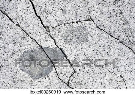 Stock Photo - "Cracks in granite, frost shattering, Petermann Island, Antarctic Peninsula, Antarctica". Fotosearch