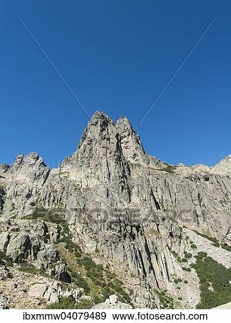"Crags, mountain peaks in the Restonica mountain valley, Corte, Haute-Corse, Corsica, France, Europe" View Large Photo Image Stock Photo - "Crags, mountain peaks in the Restonica mountain valley, Corte, Haute-Corse, Corsica, France, Europe". Fotosearch