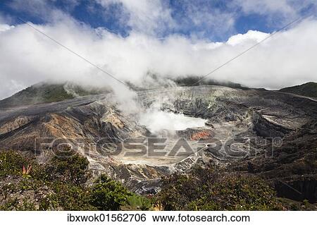 "Crater of Poas Volcano, Poas Volcano National Park, Costa Rica, Central America, North America" View Large Photo Image Stock Photograph - "Crater of Poas Volcano, Poas Volcano National Park, Costa Rica, Central America, North America". Fotosearch