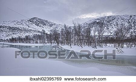 "Creek in winter, Norway, Europe" View Large Photo Image Stock Photo - "Creek in winter, Norway, Europe". Fotosearch