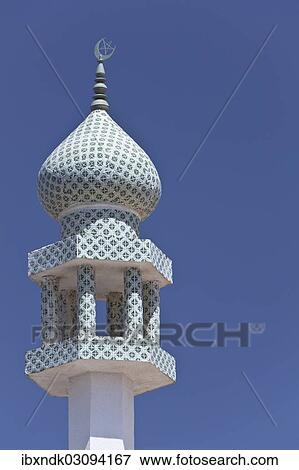 "Crescent moon and a star at the top of a minaret, Sinaw, Ad Dakhiliyah, Oman, Asia" View Large Photo Image Stock Photo - "Crescent moon and a star at the top of a minaret, Sinaw, Ad Dakhiliyah, Oman, Asia". Fotosearch