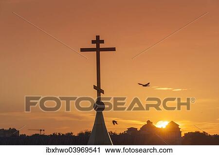 "Cross of a Russian Orthodox church, sunset, Zentralrajon, Kaliningrad, Kaliningrad Oblast, Russia, Europe" View Large Photo Image Stock Image - "Cross of a Russian Orthodox church, sunset, Zentralrajon, Kaliningrad, Kaliningrad Oblast, Russia, Europe". Fotosearch