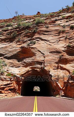 "Cross-stratification in sandstone and a tunnel, Mt. Carmel Highway, Zion National Park, Utah, USA" View Large Photo Image Stock Photo - "Cross-stratification in sandstone and a tunnel, Mt. Carmel Highway, Zion National Park, Utah, USA". Fotosearch
