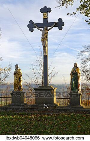 "Crucifixion group on the Parkstein, Upper Palatinate, Bavaria, Germany, Europe" View Large Photo Image Stock Photograph - "Crucifixion group on the Parkstein, Upper Palatinate, Bavaria, Germany, Europe". Fotosearch