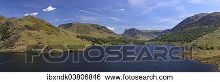 Stock Photograph - "Crummock Water, Lake District National Park, near Buttermere, Cumbria, England, United Kingdom, Europe". Fotosearch