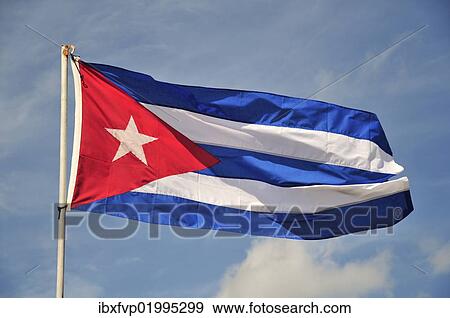 "Cuban flag, Havana, Cuba, Caribbean, North America" View Large Photo Image Stock Photo - "Cuban flag, Havana, Cuba, Caribbean, North America". Fotosearch