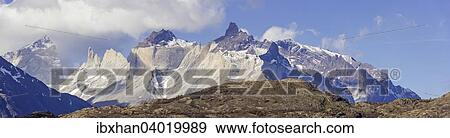 "Cuernos peaks, Paine Grande Massif, Torres del Paine National Park, Magallanes y la Antartica Chilena Region, Chile, South America" View Large Photo Image Stock Photo - "Cuernos peaks, Paine Grande Massif, Torres del Paine National Park, Magallanes y la Antartica Chilena Region, Chile, South America". Fotosearch