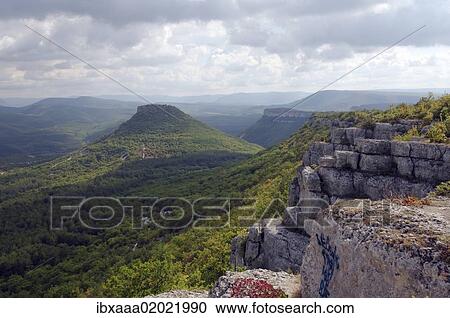 "Cufut Qale, Chufut-Kale, historic fortress, Crimean mountains, in Crimea, Ukraine, Eastern Europe, Europe" View Large Photo Image Stock Image - "Cufut Qale, Chufut-Kale, historic fortress, Crimean mountains, in Crimea, Ukraine, Eastern Europe, Europe". Fotosearch