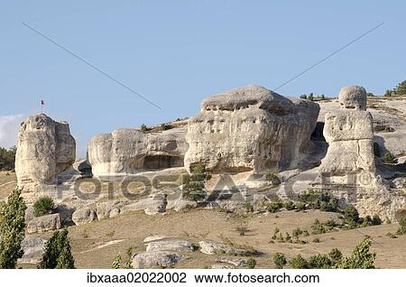"Cufut Qale, Chufut-Kale, historic fortress, Crimean mountains, in Crimea, Ukraine, Eastern Europe, Europe" View Large Photo Image Stock Image - "Cufut Qale, Chufut-Kale, historic fortress, Crimean mountains, in Crimea, Ukraine, Eastern Europe, Europe". Fotosearch
