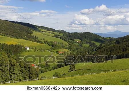 "Cultivated landscape, Saualpe alp, Central Eastern Alps, near Diex, Carinthia, Austria, Europe" View Large Photo Image Stock Photography - "Cultivated landscape, Saualpe alp, Central Eastern Alps, near Diex, Carinthia, Austria, Europe". Fotosearch