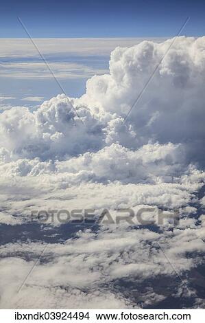 "Cumulus clouds, aerial view" View Large Photo Image Picture - "Cumulus clouds, aerial view". Fotosearch