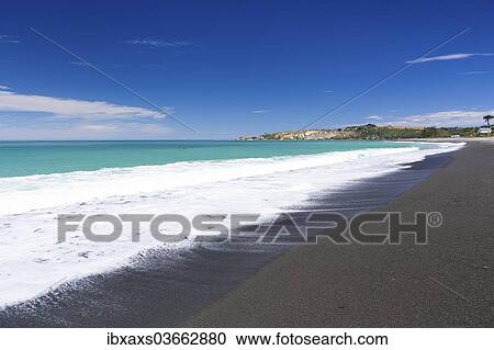 "Dark beach with views of Kaikoura and Point Kean, Kaikoura, Canterbury Region, New Zealand, Oceania" View Large Photo Image Stock Image - "Dark beach with views of Kaikoura and Point Kean, Kaikoura, Canterbury Region, New Zealand, Oceania". Fotosearch