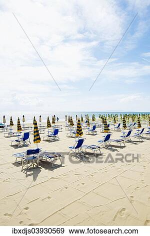 "Deck chairs on the beach, Follonica, Province of Grosseto, Tuscany, Italy, Europe" View Large Photo Image Stock Photo - "Deck chairs on the beach, Follonica, Province of Grosseto, Tuscany, Italy, Europe". Fotosearch