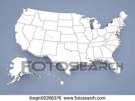 "Delaware, DE, highlighted on a contour map of USA, United States of America, 3D illustration" View Large Photo Image Stock Photograph - "Delaware, DE, highlighted on a contour map of USA, United States of America, 3D illustration". Fotosearch
