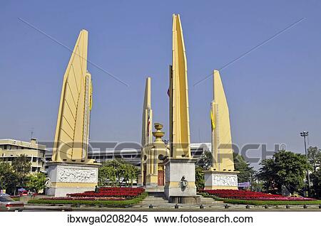 "Democracy monument, Bangkok, Thailand, Asia, PublicGround, Asia" View Large Photo Image Stock Photography - "Democracy monument, Bangkok, Thailand, Asia, PublicGround, Asia". Fotosearch