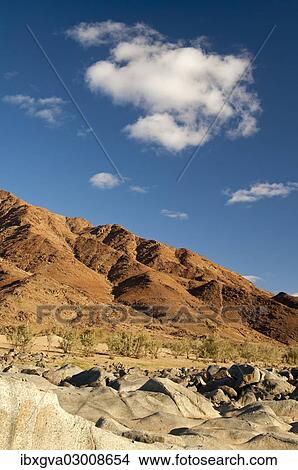 Picture - "Desert landscape, mountain range, Richtersveld Transfrontier National Park, Namaqualand, Northern Cape, South Africa, Africa". Fotosearch