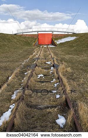 Picture - "Disused railway line, Spiekeroog, East Frisia, Lower Saxony, Germany, Europe". Fotosearch