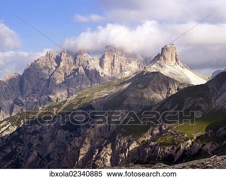 Stock Photography - "Dolomiti di Sesto National Park, Sexten Dolomites, Hochpustertal, High Puster Valley, South Tyrol, Italy, Europe". Fotosearch