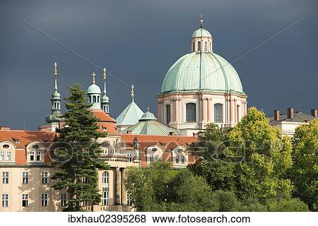 "Dome of St. Nicholas Church, Lesser Town, Prague, Czech Republic, Europe" View Large Photo Image Stock Photo - "Dome of St. Nicholas Church, Lesser Town, Prague, Czech Republic, Europe". Fotosearch