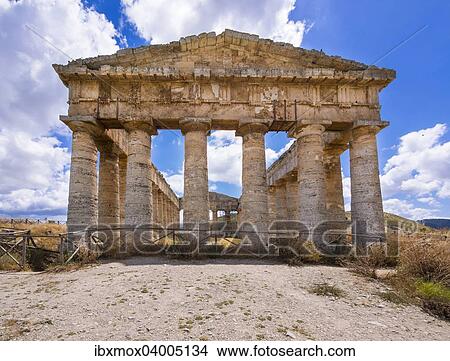 "Doric temple of the Elymians of Segesta, Province of Trapani, Sicily, Italy, Europe" View Large Photo Image Picture - "Doric temple of the Elymians of Segesta, Province of Trapani, Sicily, Italy, Europe". Fotosearch