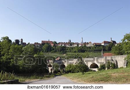 "Double bridge across Tauber river, Rothenburg ob der Tauber, Romantic Road, Middle Franconia, Franconia, Bavaria, Germany, Europe" View Large Photo Image Stock Photo - "Double bridge across Tauber river, Rothenburg ob der Tauber, Romantic Road, Middle Franconia, Franconia, Bavaria, Germany, Europe". Fotosearch