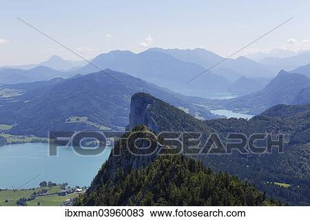 "Drachenwand and Lake Mondsee, view from the Schober, Salzkammergut, Upper Austria, Salzburg State, Austria, Europe" View Large Photo Image Stock Image - "Drachenwand and Lake Mondsee, view from the Schober, Salzkammergut, Upper Austria, Salzburg State, Austria, Europe". Fotosearch