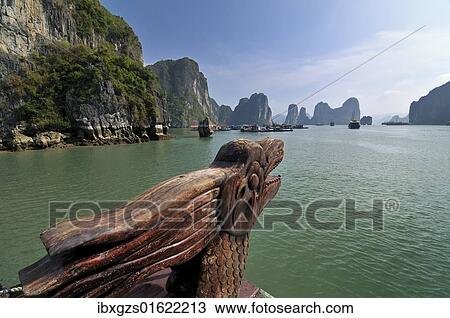 "Dragon on a junk, Halong Bay, Vietnam, Southeast Asia, Asia" View Large Photo Image Stock Image - "Dragon on a junk, Halong Bay, Vietnam, Southeast Asia, Asia". Fotosearch