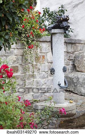 "Dragon on a well, Dietfurt, Bavaria, Germany, Europe" View Large Photo Image Stock Image - "Dragon on a well, Dietfurt, Bavaria, Germany, Europe". Fotosearch