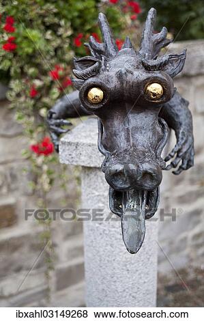 "Dragon on a well, Dietfurt, Bavaria, Germany, Europe" View Large Photo Image Stock Photo - "Dragon on a well, Dietfurt, Bavaria, Germany, Europe". Fotosearch