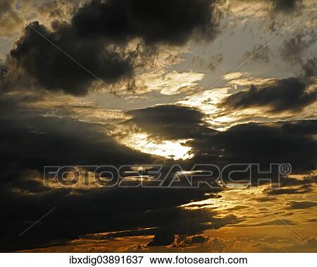 Stock Photo - Dramatic cloud filled sky. Fotosearch