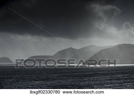 Stock Image - "Dramatic coastal scenery on the Atlantic, Dingle Peninsula, County Kerry, Republic of Ireland, Europe". Fotosearch