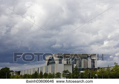 "Dramatic sky over the Bundeskanzleramt or Chancellor's Office building, Government District, Berlin, Berlin, Germany, Europe" View Large Photo Image Stock Photograph - "Dramatic sky over the Bundeskanzleramt or Chancellor's Office building, Government District, Berlin, Berlin, Germany, Europe". Fotosearch