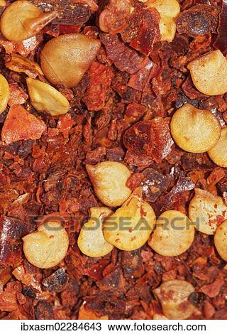 "Dried cracked hot chili, organic quality" View Large Photo Image Stock Image - "Dried cracked hot chili, organic quality". Fotosearch