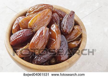 Stock Image - Dried dates. Fotosearch