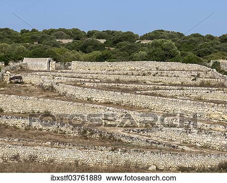 "Dry stone walls, natural stone, Es Migjorn Gran, Minorca, Balearic Islands, Spain, Europe" View Large Photo Image Stock Photo - "Dry stone walls, natural stone, Es Migjorn Gran, Minorca, Balearic Islands, Spain, Europe". Fotosearch