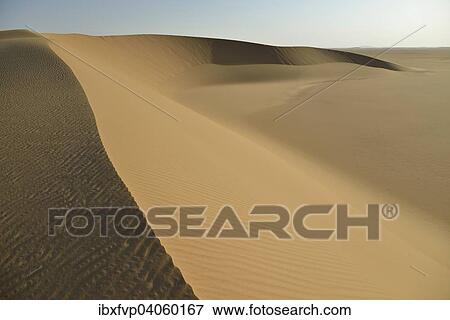 Stock Photo - "Dunes in the Nubian Desert in Dongola, Northern, Nubia, Sudan, Africa". Fotosearch
