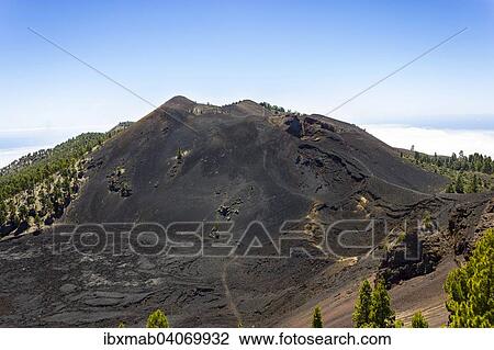 "Duraznero volcano, """"Ruta de los Volcanes"""", Volcano Route, Cumbre Vieja Natural Park, La Palma, Canary Islands, Spain, Europe" View Large Photo Image Stock Image - "Duraznero volcano, """"Ruta de los Volcanes"""", Volcano Route, Cumbre Vieja Natural Park, La Palma, Canary Islands, Spain, Europe". Fotosearch