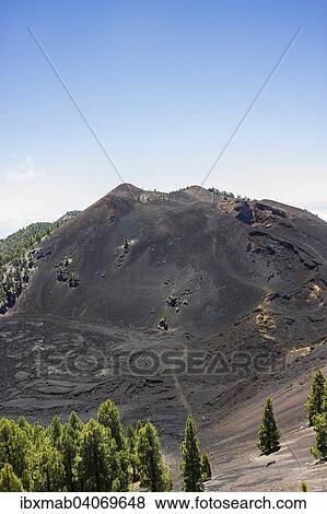 "Duraznero volcano, """"Ruta de los Volcanes"""", Volcano Route, Cumbre Vieja Natural Park, La Palma, Canary Islands, Spain, Europe" View Large Photo Image Stock Photo - "Duraznero volcano, """"Ruta de los Volcanes"""", Volcano Route, Cumbre Vieja Natural Park, La Palma, Canary Islands, Spain, Europe". Fotosearch