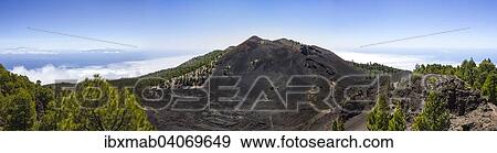 "Duraznero volcano, """"Ruta de los Volcanes"""", Volcano Route, Cumbre Vieja Natural Park, La Palma, Canary Islands, Spain, Europe" View Large Photo Image Stock Photo - "Duraznero volcano, """"Ruta de los Volcanes"""", Volcano Route, Cumbre Vieja Natural Park, La Palma, Canary Islands, Spain, Europe". Fotosearch