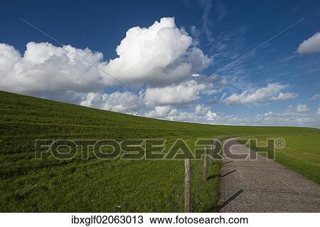 "Dyke, road, Pilsum, East Frisia, Lower Saxony, Germany, Europe" View Large Photo Image Stock Image - "Dyke, road, Pilsum, East Frisia, Lower Saxony, Germany, Europe". Fotosearch