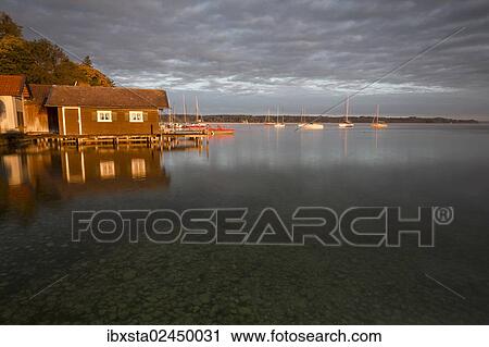 "Early autumn morning on Lake Starnberg near Seeshaupt, Bavaria, Germany, Europe, PublicGround, Europe" View Large Photo Image Stock Image - "Early autumn morning on Lake Starnberg near Seeshaupt, Bavaria, Germany, Europe, PublicGround, Europe". Fotosearch
