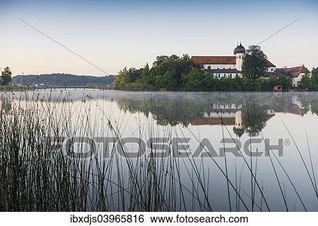 "Early morning at Seeon Abbey on an island in Seeoner See Lake, Seeon-Seebruck, Chiemgau, Upper Bavaria, Bavaria, Germany, Europe" View Large Photo Image Stock Photograph - "Early morning at Seeon Abbey on an island in Seeoner See Lake, Seeon-Seebruck, Chiemgau, Upper Bavaria, Bavaria, Germany, Europe". Fotosearch