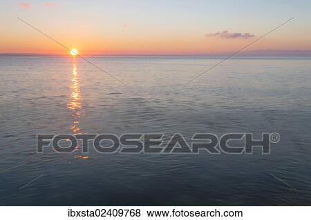 Stock Photo - "Early morning in the port of Guettingen, Lake Constance, Switzerland, Europe, PublicGround, Europe". Fotosearch