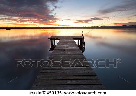 "Early morning, jetty at Lake Starnberg near Tutzing, Bavaria, Germany, Europe, PublicGround, Europe" View Large Photo Image Stock Photography - "Early morning, jetty at Lake Starnberg near Tutzing, Bavaria, Germany, Europe, PublicGround, Europe". Fotosearch