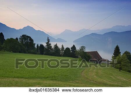 "Early morning on Lake Lucerne in Weggis, Canton of Lucerne, Switzerland, Europe" View Large Photo Image Picture - "Early morning on Lake Lucerne in Weggis, Canton of Lucerne, Switzerland, Europe". Fotosearch