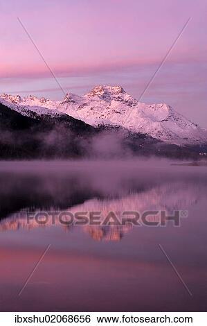 "Early morning on Lake Silvaplana, Mt Piz da la Margna at back, St. Moritz, Engadine, Grisons, Switzerland, Europe" View Large Photo Image Stock Photograph - "Early morning on Lake Silvaplana, Mt Piz da la Margna at back, St. Moritz, Engadine, Grisons, Switzerland, Europe". Fotosearch