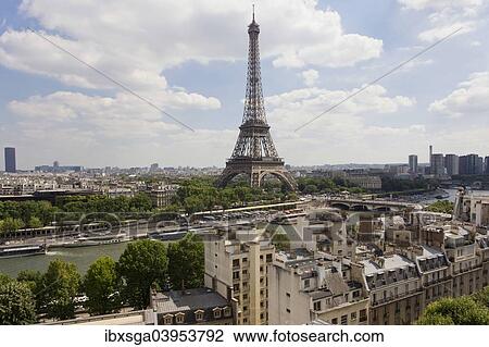 "Eiffel Tower, Seine, View from the terrace of the Hotel Shangri-La, Paris, France, Europe" View Large Photo Image Stock Image - "Eiffel Tower, Seine, View from the terrace of the Hotel Shangri-La, Paris, France, Europe". Fotosearch