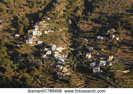 Stock Photo - "El Hornillo, upper Valle Gran Rey valley, La Gomera island, Canary Islands, Spain, Europe". Fotosearch
