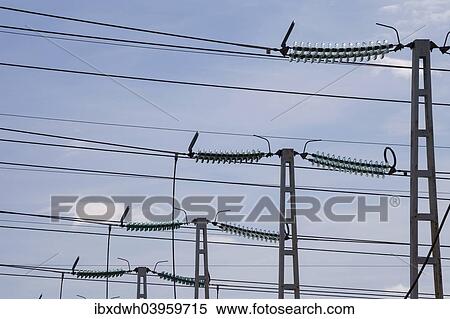 "Electricity pylons with high voltage lines, substation, Fessenheim, Alsace, France, Europe" View Large Photo Image Stock Photography - "Electricity pylons with high voltage lines, substation, Fessenheim, Alsace, France, Europe". Fotosearch